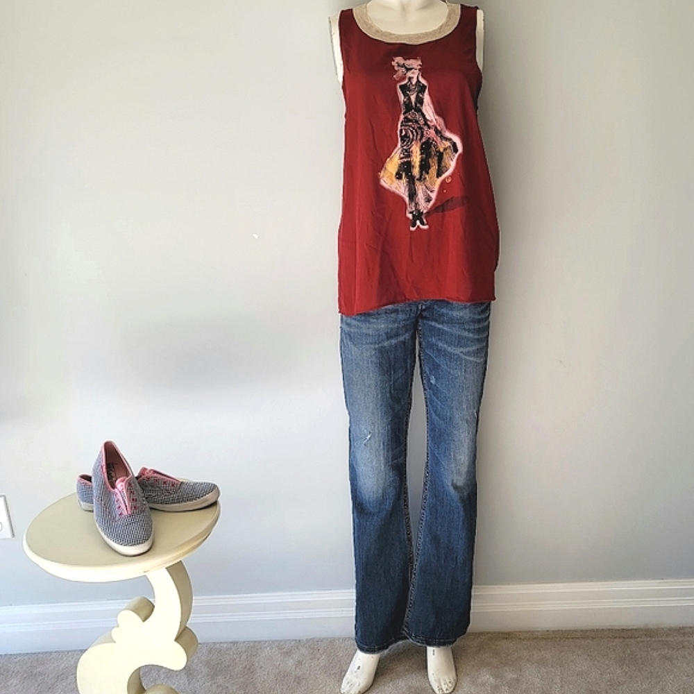 Timing Women's Sleeveless Top Size M